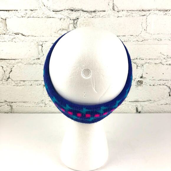 Vintage Neon Abstract Head Band Warmer - Picture 4 of 9